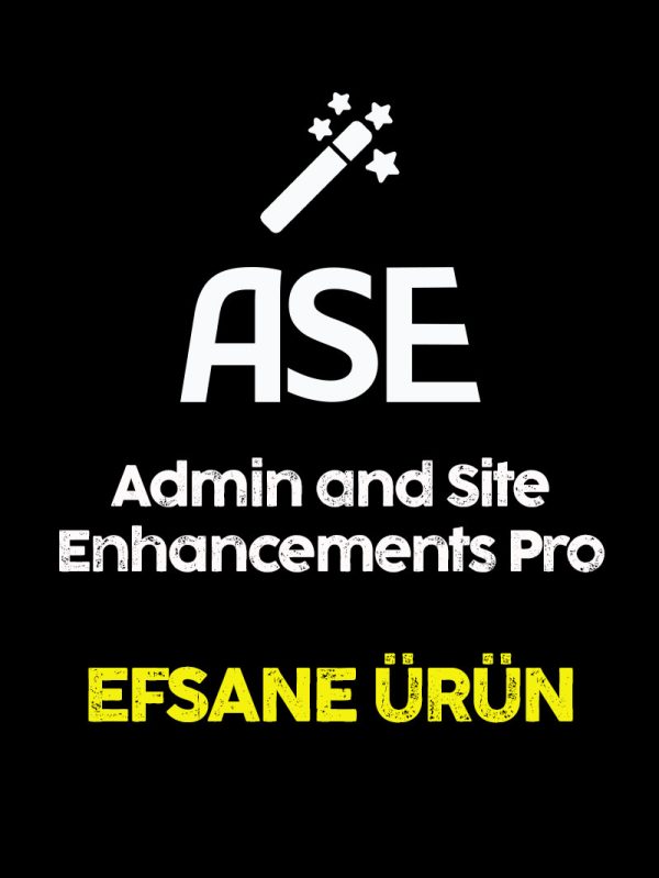 ASE Admin and Site Enhancements Pro Lisansı ASE Admin and Site Enhancements Pro Lisansı