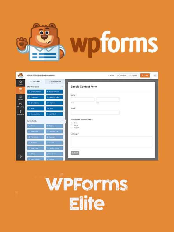 WPForms Elite Lisansı WPForms Elite Lisansı