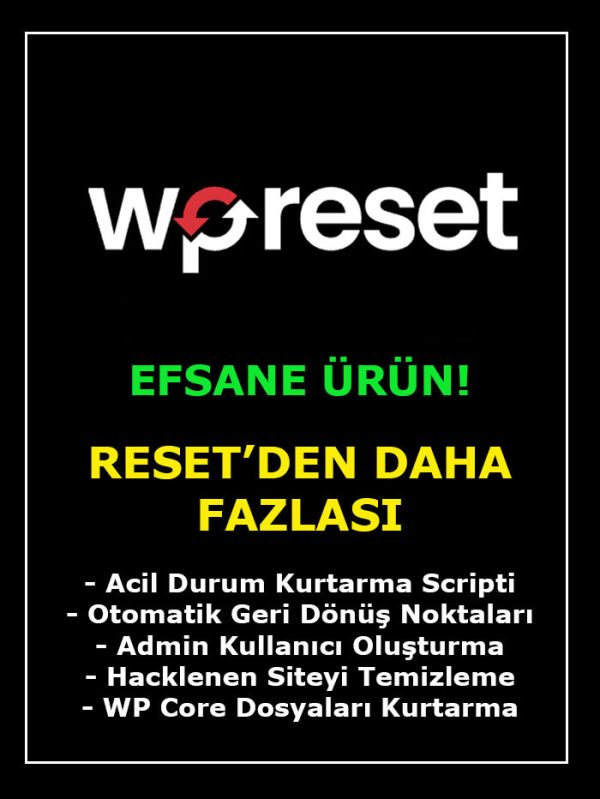 WP Reset Pro Lisansı